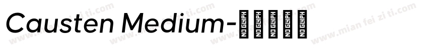 Causten Medium字体转换